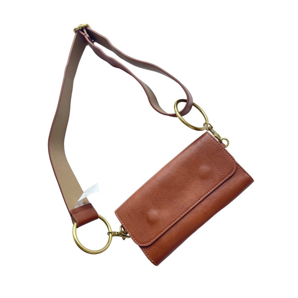 Anthropology womens Siri belt bag NEW tan